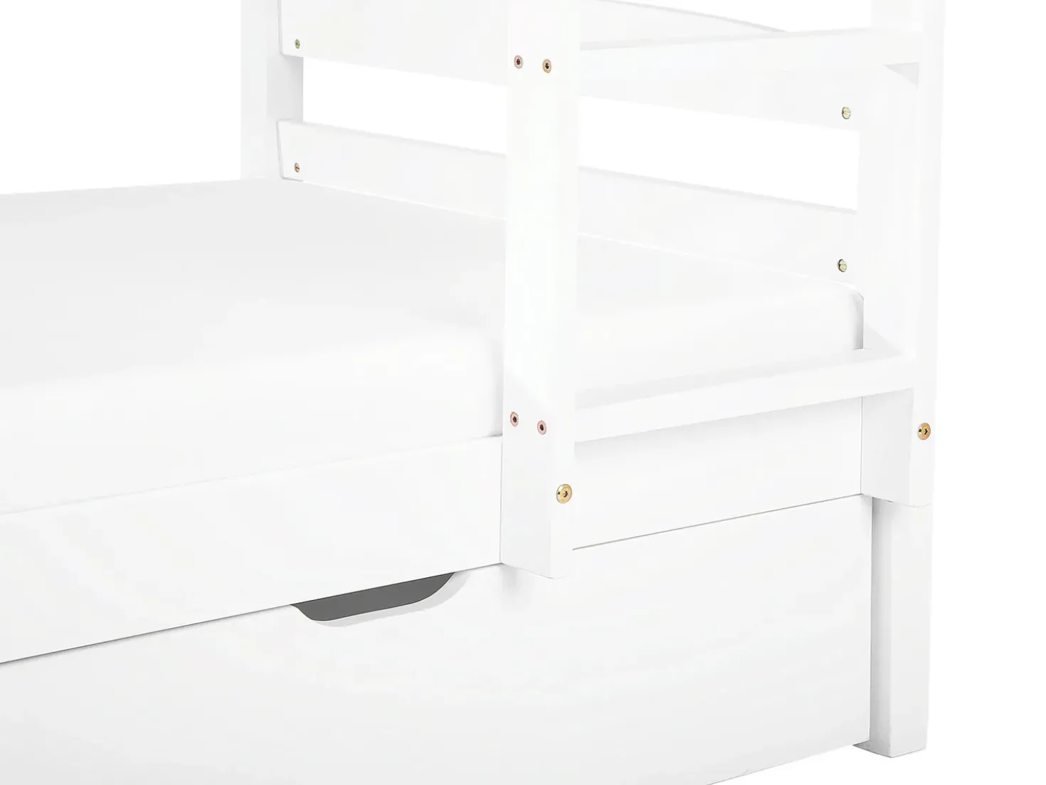 Letto a castello con cassetti Legno di pino REGAT 90 x 200 cm Bianco