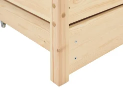 Letto a castello con cassetti Casa Legno di pino GIRGOLS 90 x 200 cm con contenitore Marrone chiaro