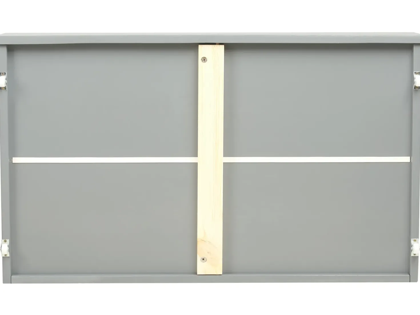 Letto a castello con cassetti Legno di pino REGAT 90 x 200 cm Grigio