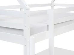 Letto a castello con cassetti Casa Legno di pino TERNAS 90 x 200 cm Rosa