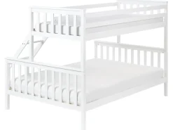 Letto a castello Legno di pino BIERNE 90/140 x 200 cm Bianco