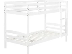 Letto a castello Legno di pino REGAT 90 x 200 cm Bianco