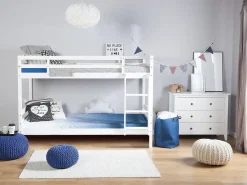 Letto a castello Legno di pino REGAT 90 x 200 cm Bianco