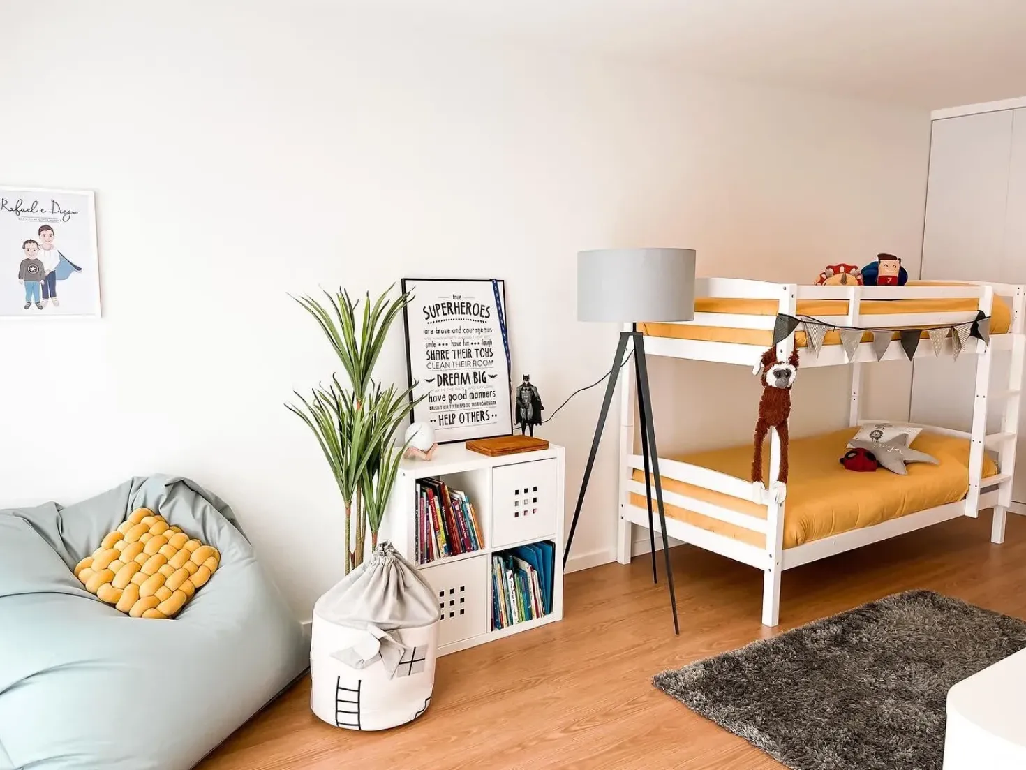 Letto a castello Legno di pino REGAT 90 x 200 cm Bianco