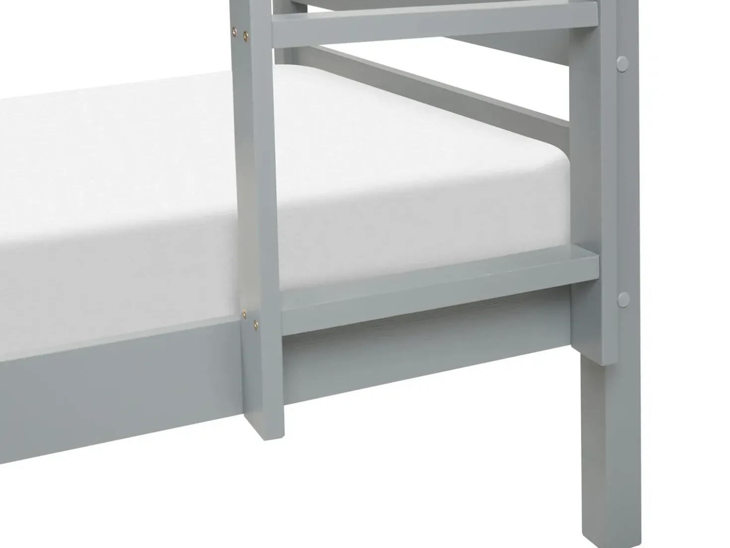 Letto a castello Legno di pino REGAT 90 x 200 cm Grigio