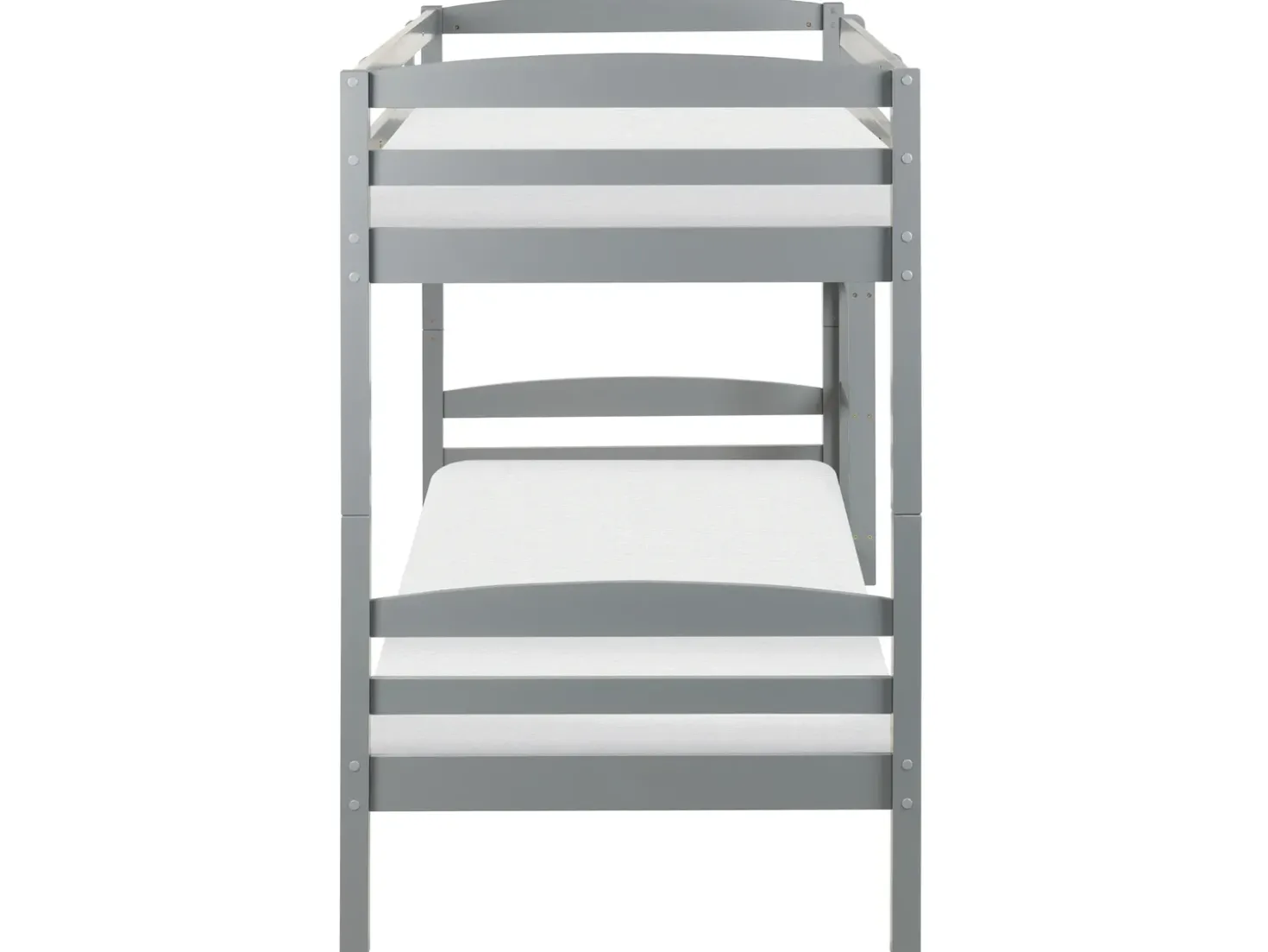 Letto a castello Legno di pino REGAT 90 x 200 cm Grigio