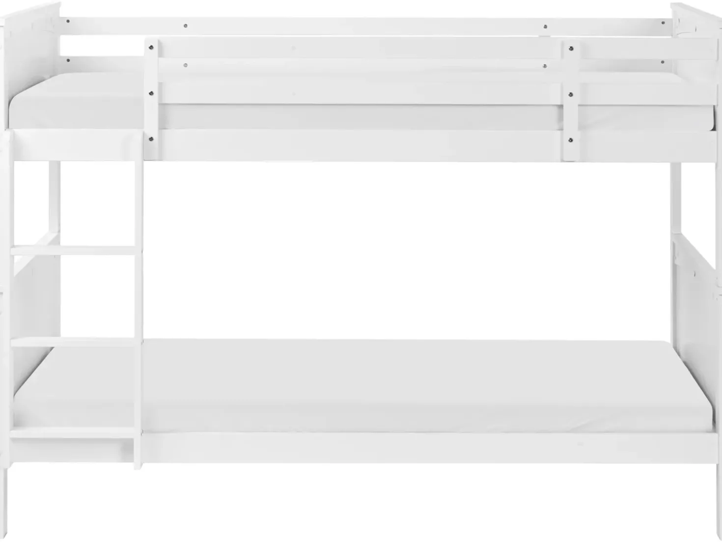Letto a castello Legno di pino ALBON 90 x 200 cm Bianco
