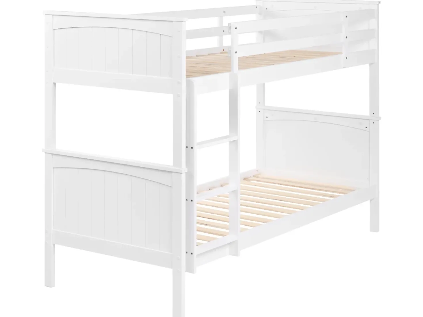 Letto a castello Legno di pino ALBON 90 x 200 cm Bianco