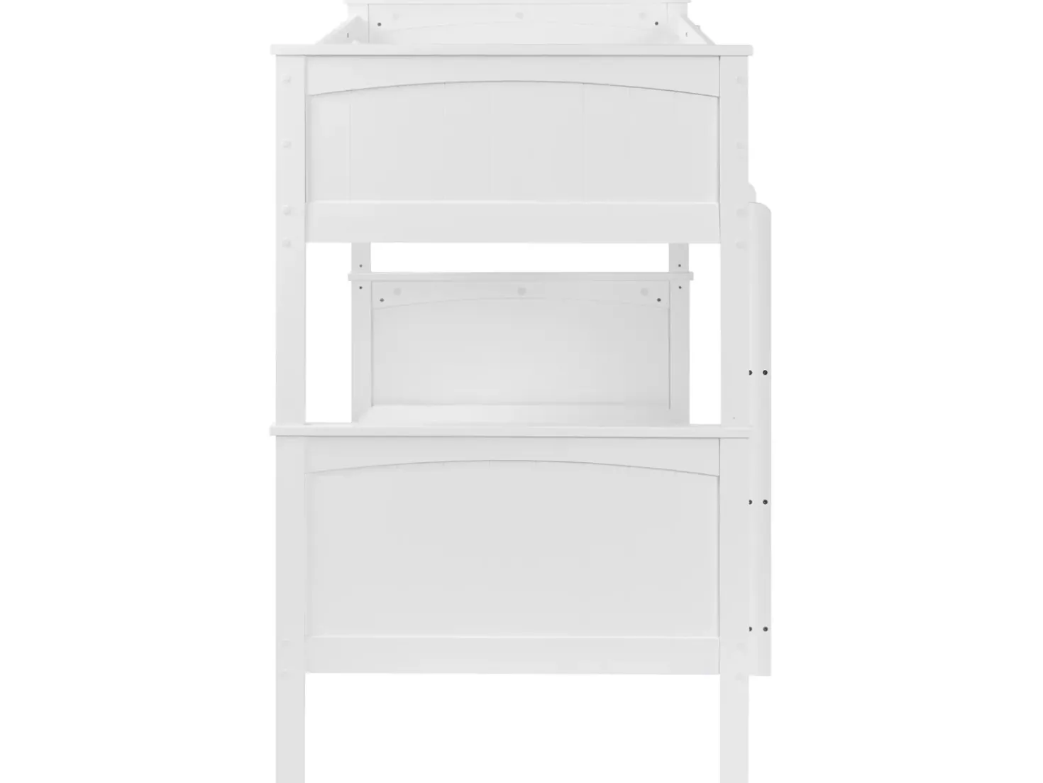 Letto a castello Legno di pino ALBON 90 x 200 cm Bianco