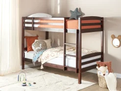 Letto a castello Legno di pino REGAT 90 x 200 cm Marrone scuro