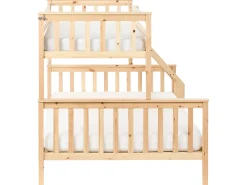Letto a castello Legno di pino BIERNE 90/140 x 200 cm Marrone chiaro