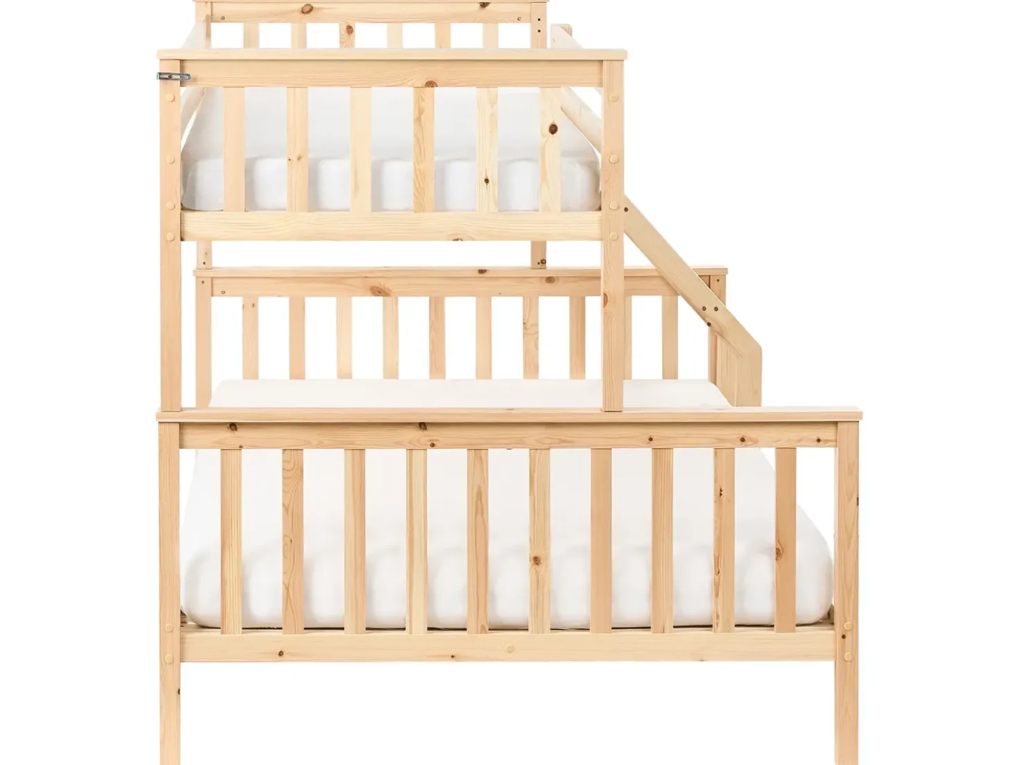 Letto a castello Legno di pino BIERNE 90/140 x 200 cm Marrone chiaro