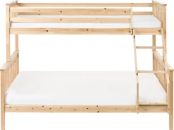 Letto a castello Legno di pino BIERNE 90/140 x 200 cm Marrone chiaro