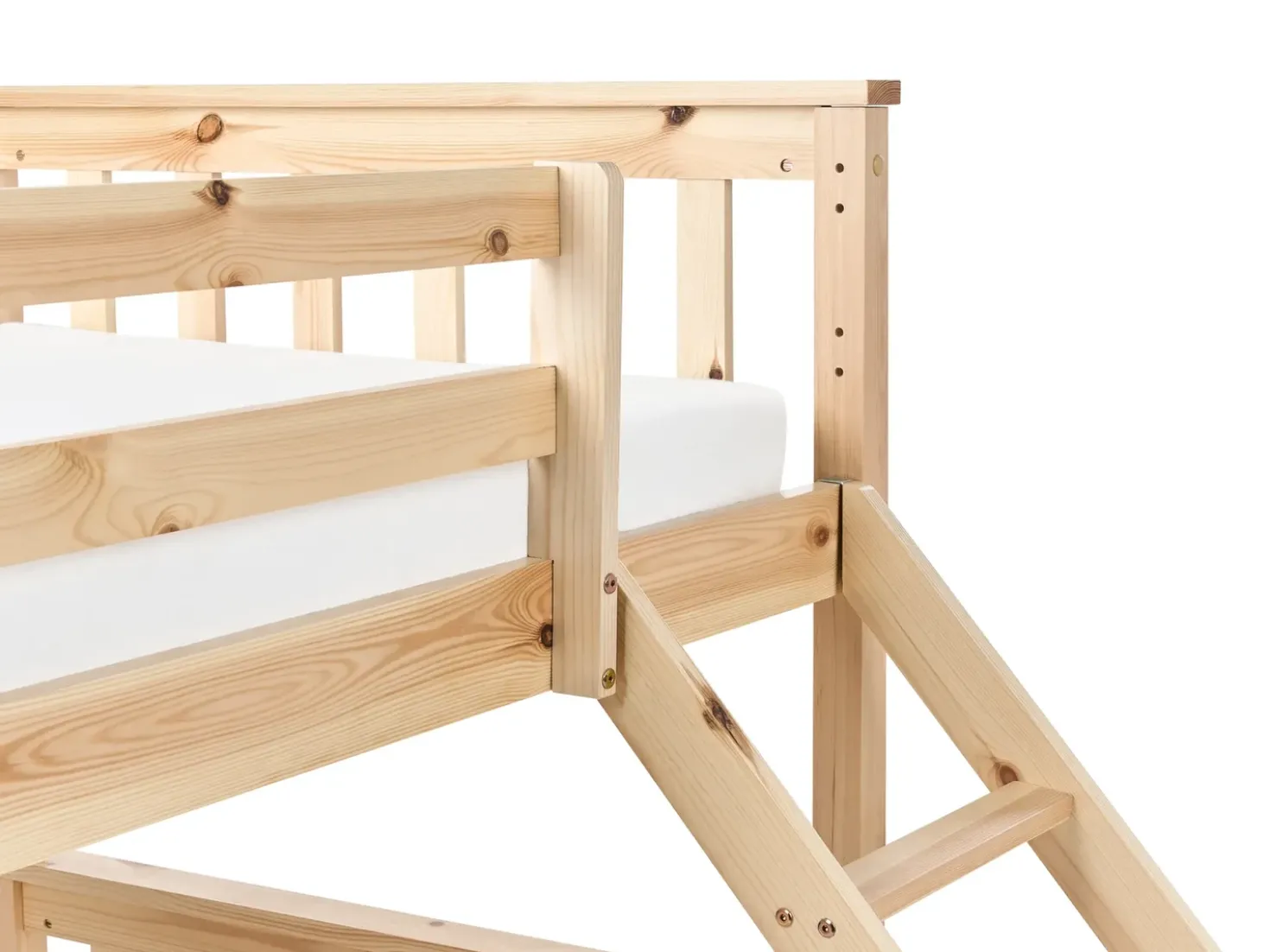 Letto a castello Legno di pino BIERNE 90/140 x 200 cm Marrone chiaro