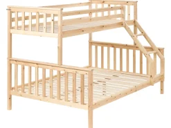 Letto a castello Legno di pino BIERNE 90/140 x 200 cm Marrone chiaro