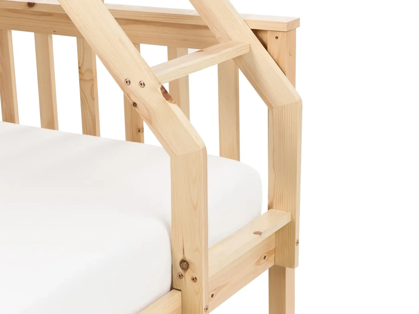Letto a castello Legno di pino BIERNE 90/140 x 200 cm Marrone chiaro