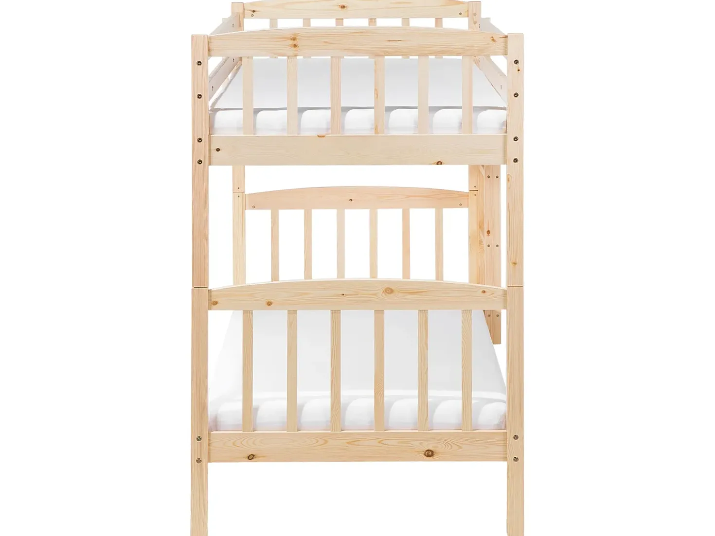 Letto a castello Legno di pino REVIN 90 x 200 cm Marrone chiaro