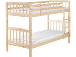 Letto a castello Legno di pino REVIN 90 x 200 cm Marrone chiaro