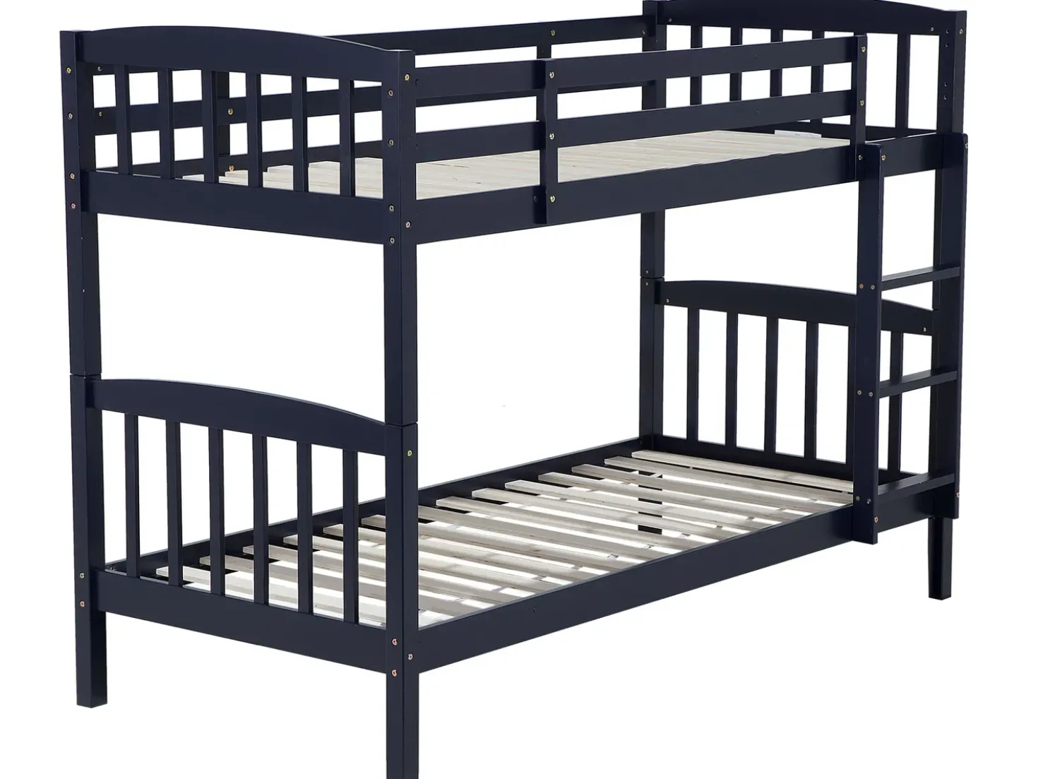 Letto a castello Legno di pino REVIN 90 x 200 cm Blu marino