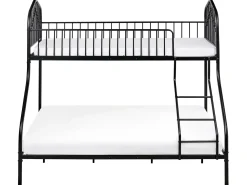 Letto a castello Metallo CHAMONIX 90/140 x 200 cm Nero