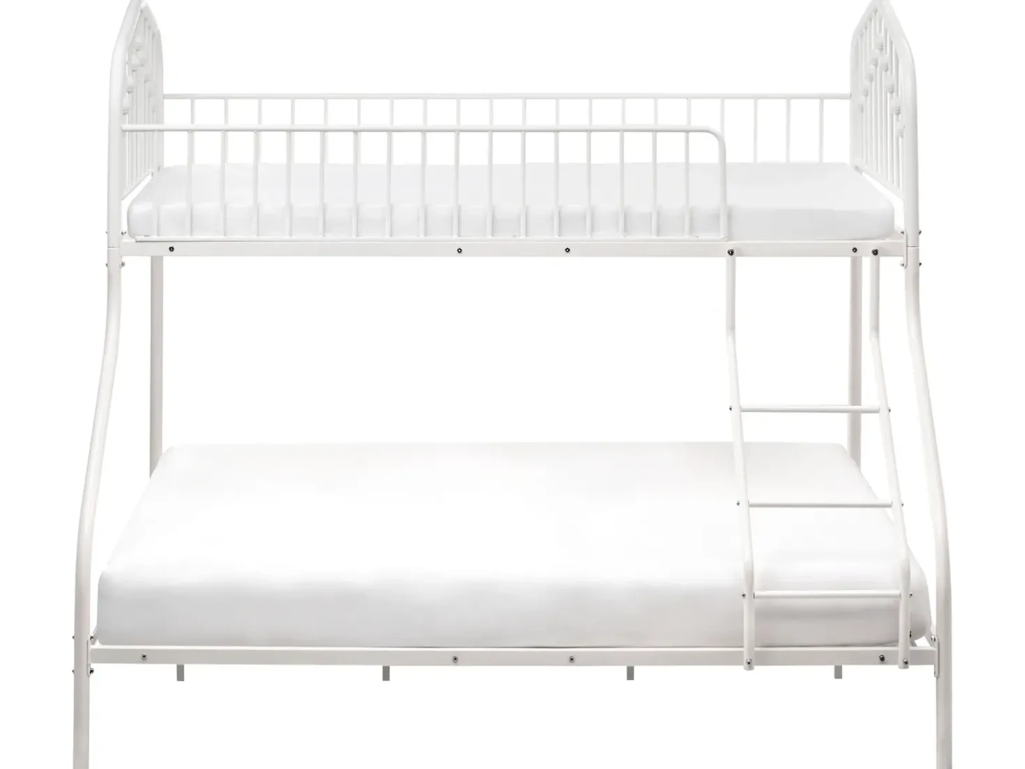 Letto a castello Metallo CHAMONIX 90/140 x 200 cm Bianco