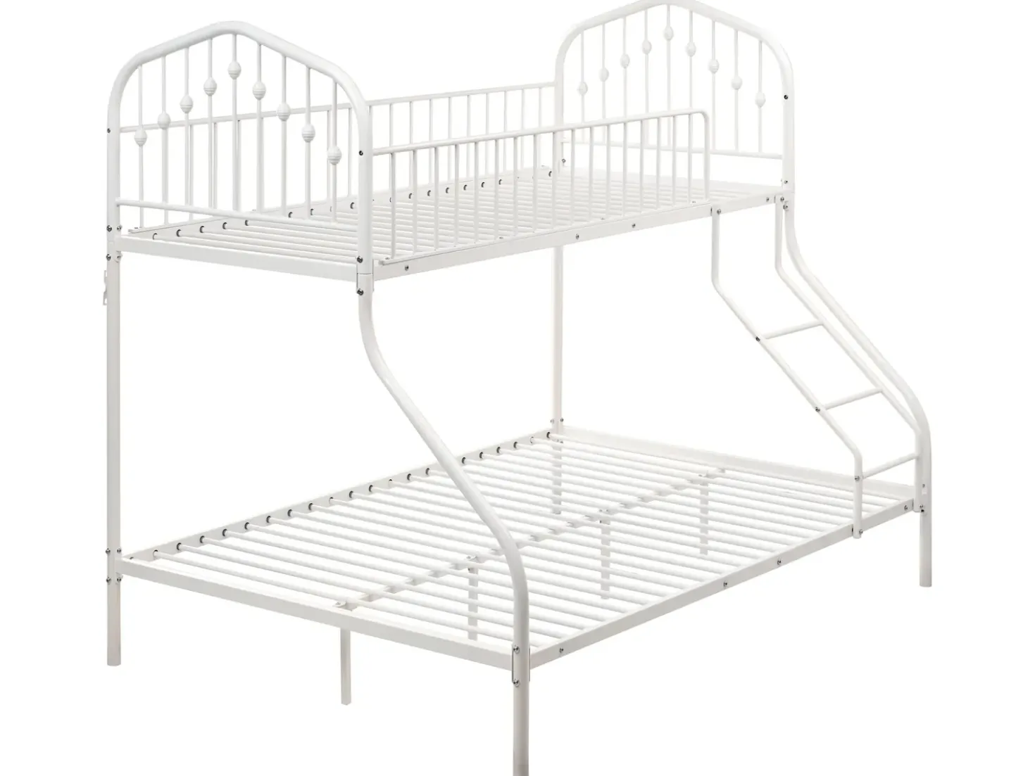 Letto a castello Metallo CHAMONIX 90/140 x 200 cm Bianco