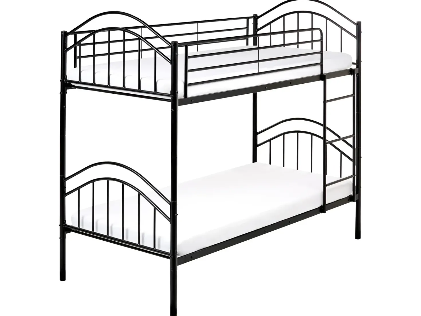 Letto a castello Metallo CHARTRES 90 x 200 cm Nero