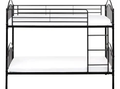 Letto a castello Metallo CHARTRES 90 x 200 cm Nero