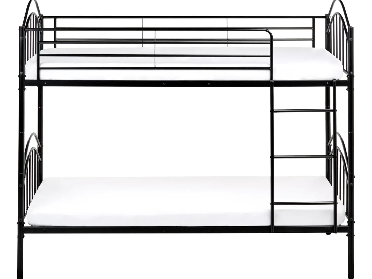 Letto a castello Metallo CHARTRES 90 x 200 cm Nero