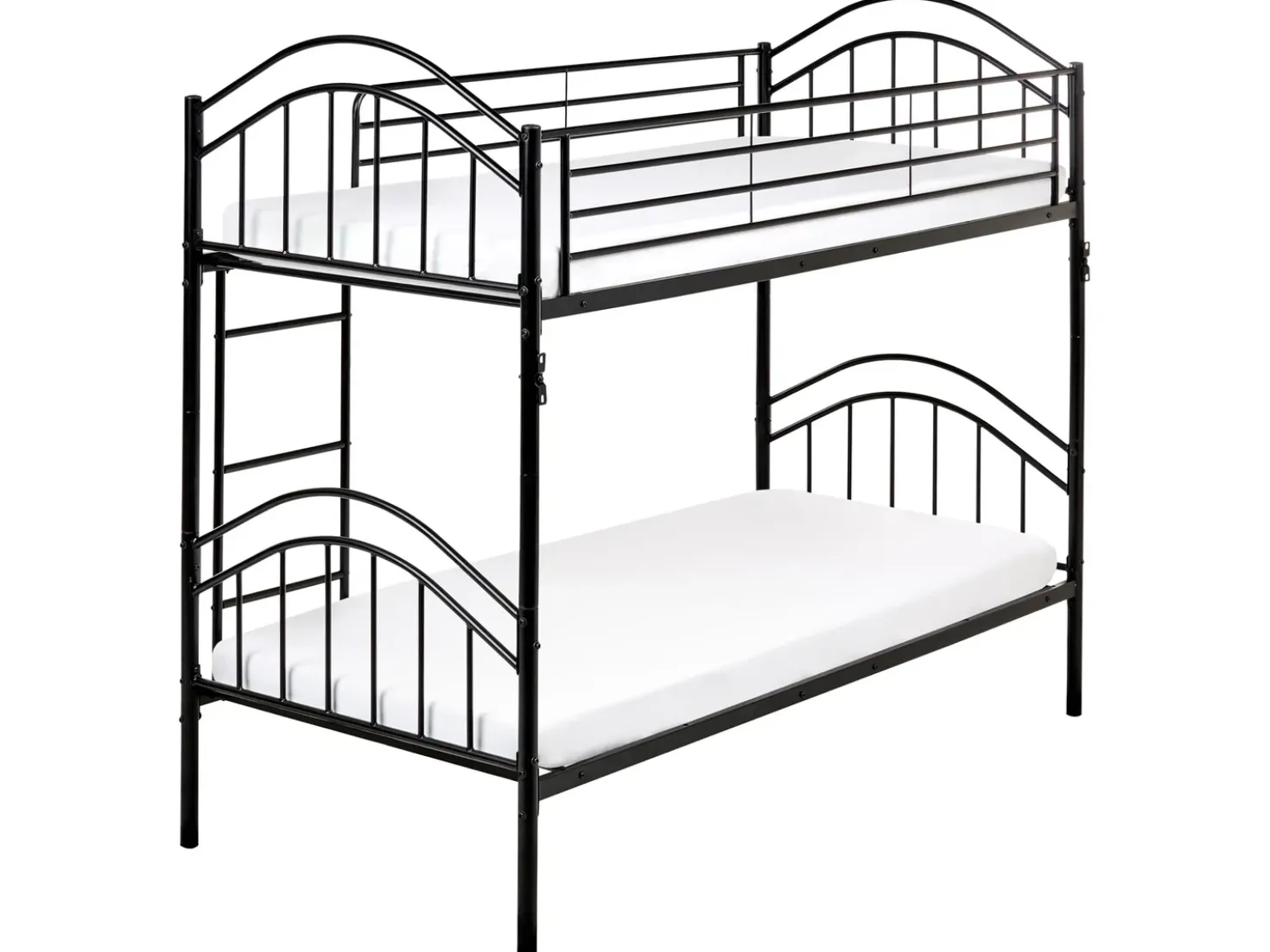 Letto a castello Metallo CHARTRES 90 x 200 cm Nero