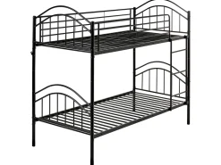Letto a castello Metallo CHARTRES 90 x 200 cm Nero