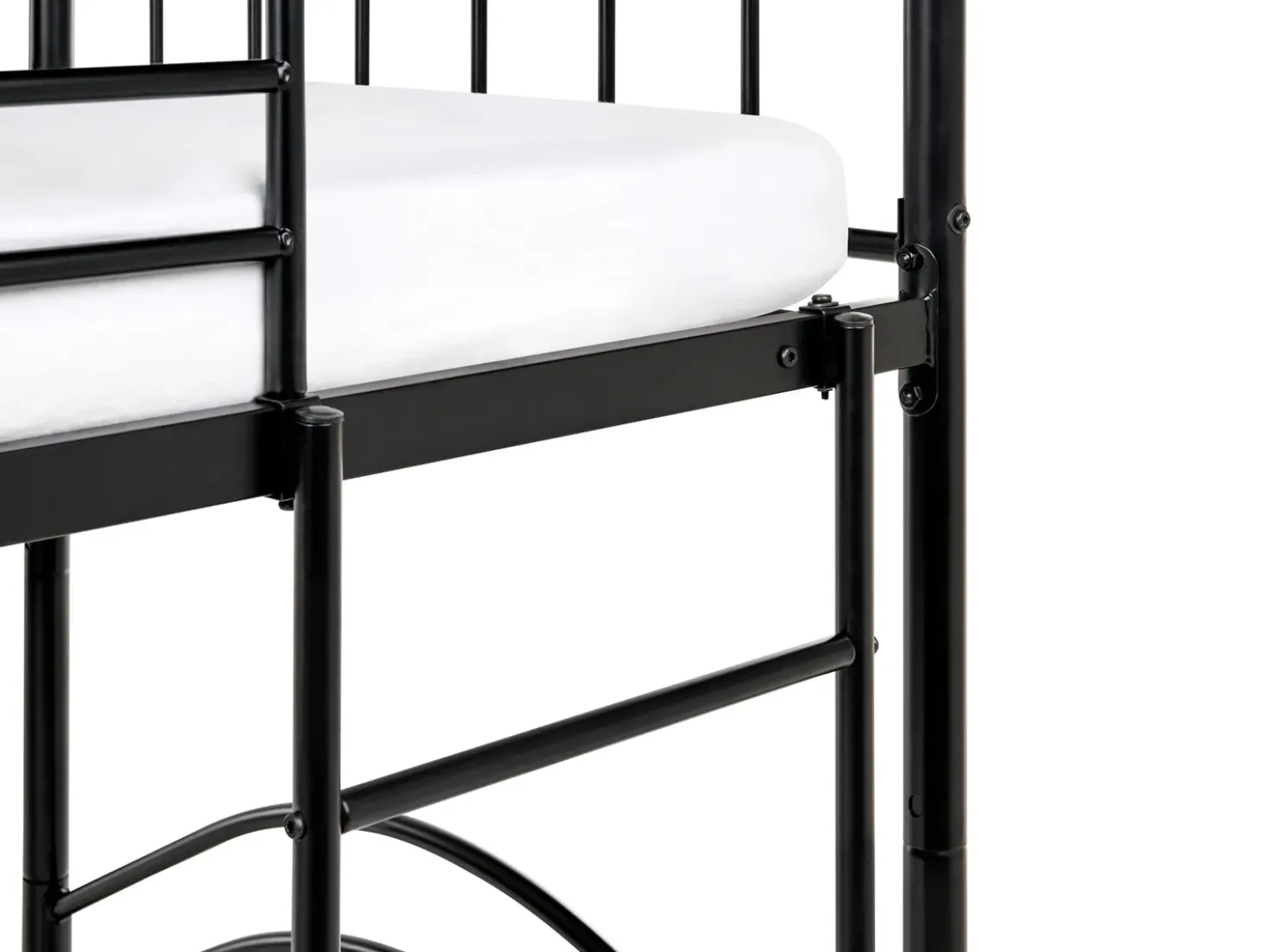 Letto a castello Metallo CHARTRES 90 x 200 cm Nero