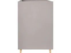 Letto a castello Velluto CHOCQUES 90 x 200 cm Grigio chiaro