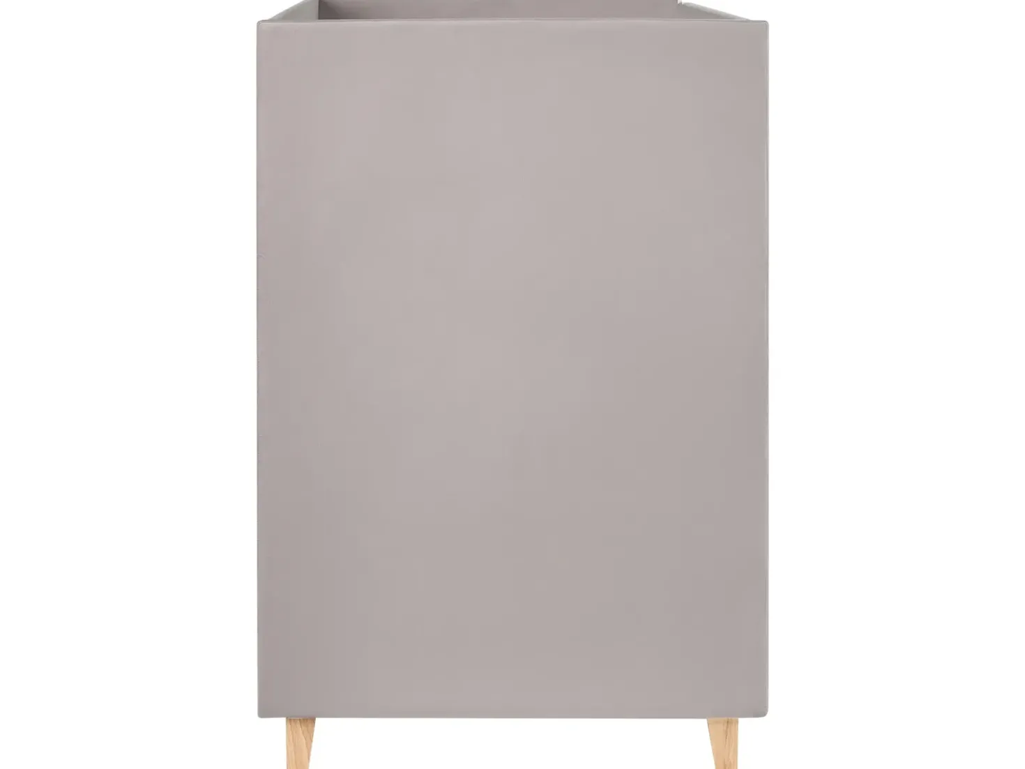 Letto a castello Velluto CHOCQUES 90 x 200 cm Grigio chiaro