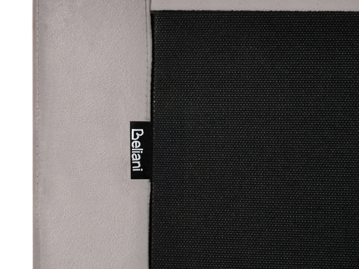 Letto a castello Velluto CHOCQUES 90 x 200 cm Grigio chiaro