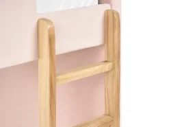 Letto a castello Velluto CHOCQUES 90 x 200 cm Rosa pastello