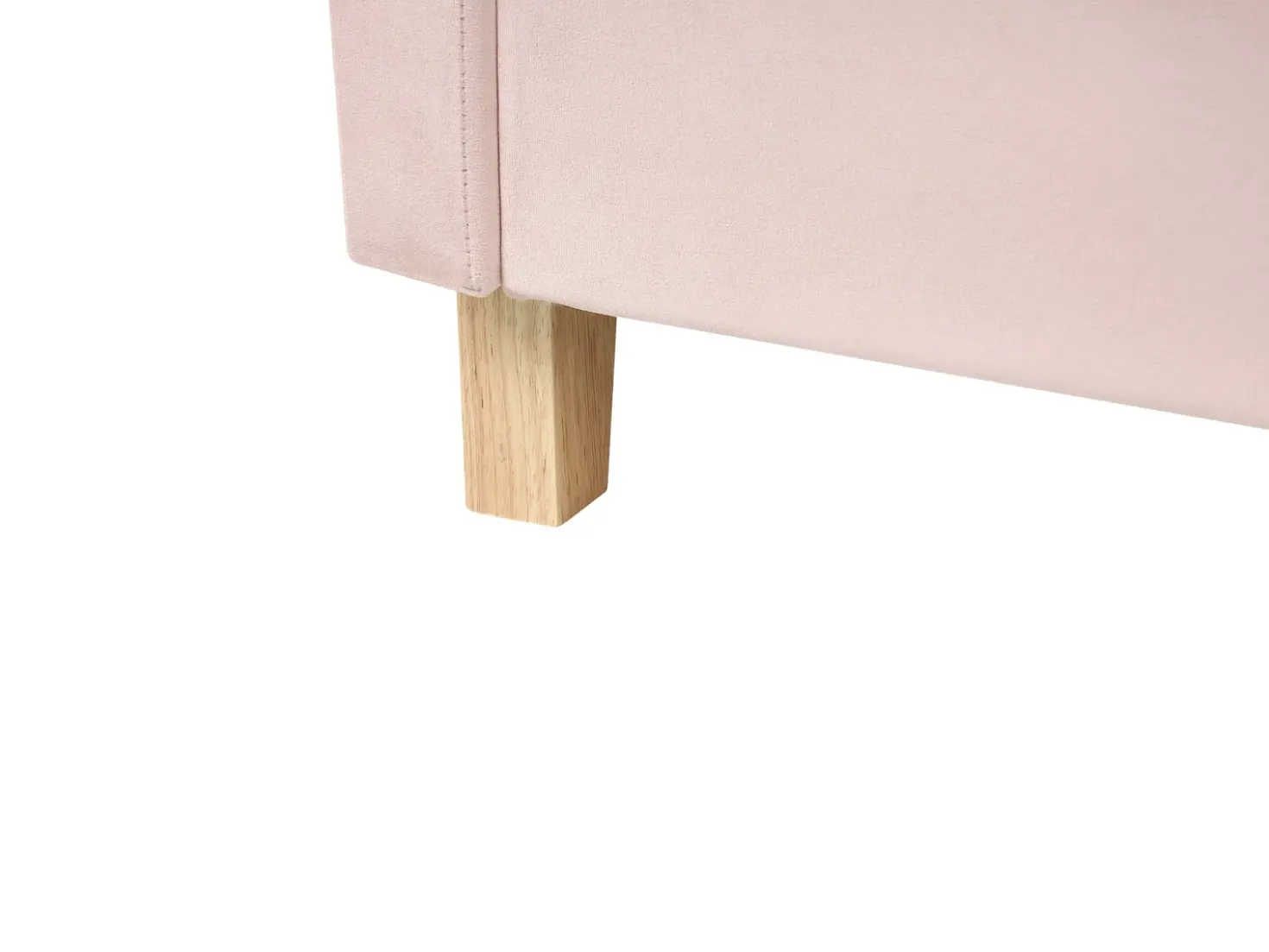 Letto a castello Velluto CHOCQUES 90 x 200 cm Rosa pastello