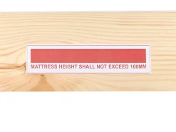 Letto a mezza altezza Legno di pino STAPLE 90 x 200 cm con Scivolo Marrone chiaro