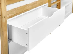 Letto a mezza altezza Legno SUSVILLE 90 x 200 cm Marrone chiaro