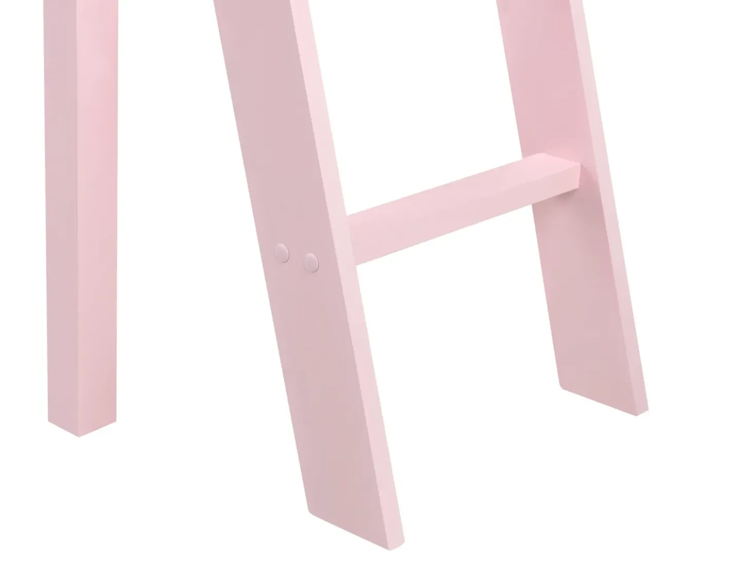 Letto a mezza altezza Legno di pino ASCOUX 90 x 200 cm Rosa