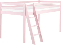Letto a mezza altezza Legno di pino ASCOUX 90 x 200 cm Rosa