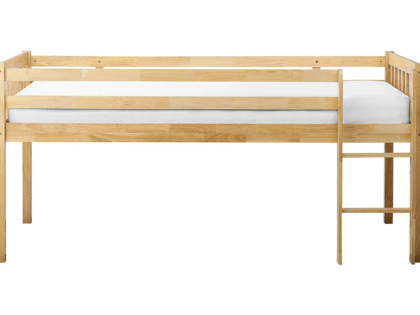 Letto a mezza altezza Legno PEIPIN 90 x 200 cm Marrone chiaro