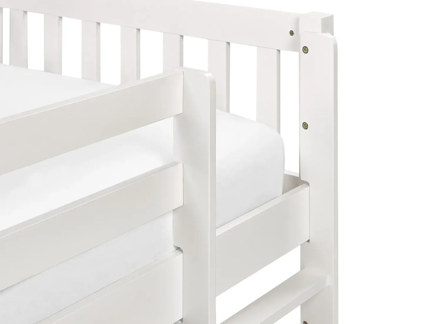Letto a mezza altezza Legno PEIPIN 90 x 200 cm Bianco