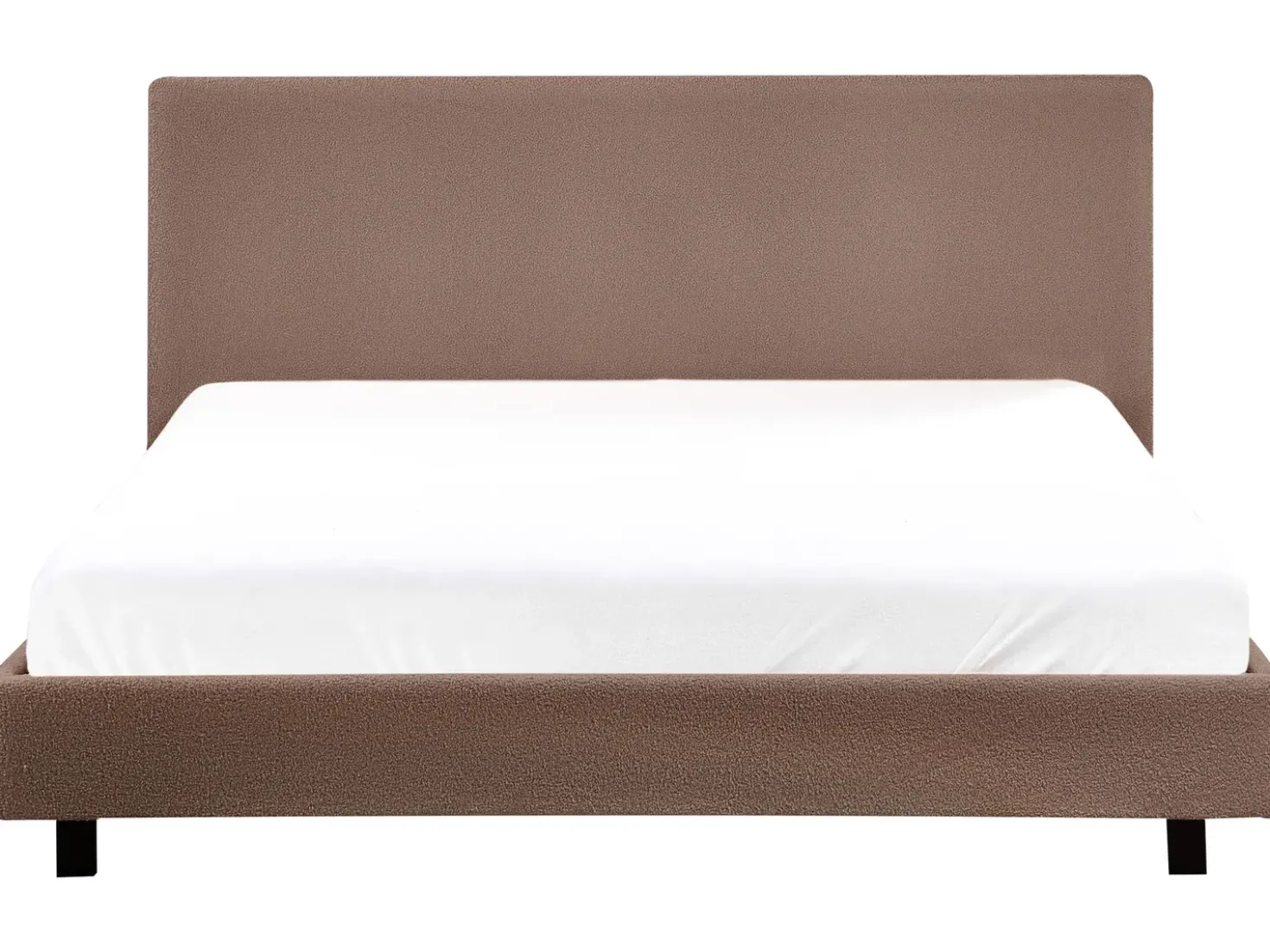 Letto ad acqua Bouclé ALBI 180 x 200 cm Marrone
