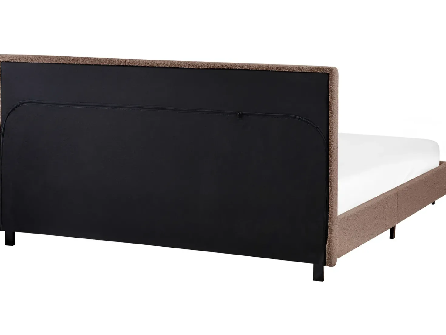 Letto ad acqua Bouclé ALBI 180 x 200 cm Marrone