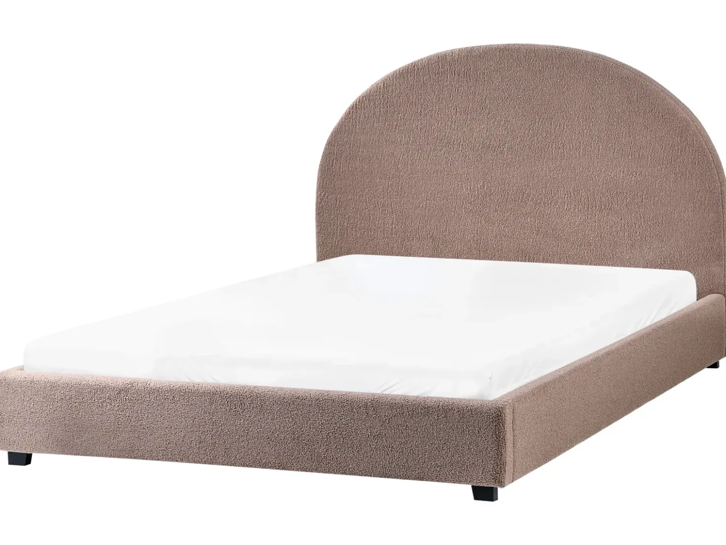 Letto ad acqua Bouclé VAUCLUSE 140 x 200 cm Tortora