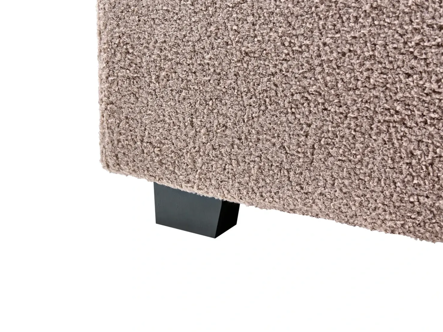 Letto ad acqua Bouclé VAUCLUSE 140 x 200 cm Tortora