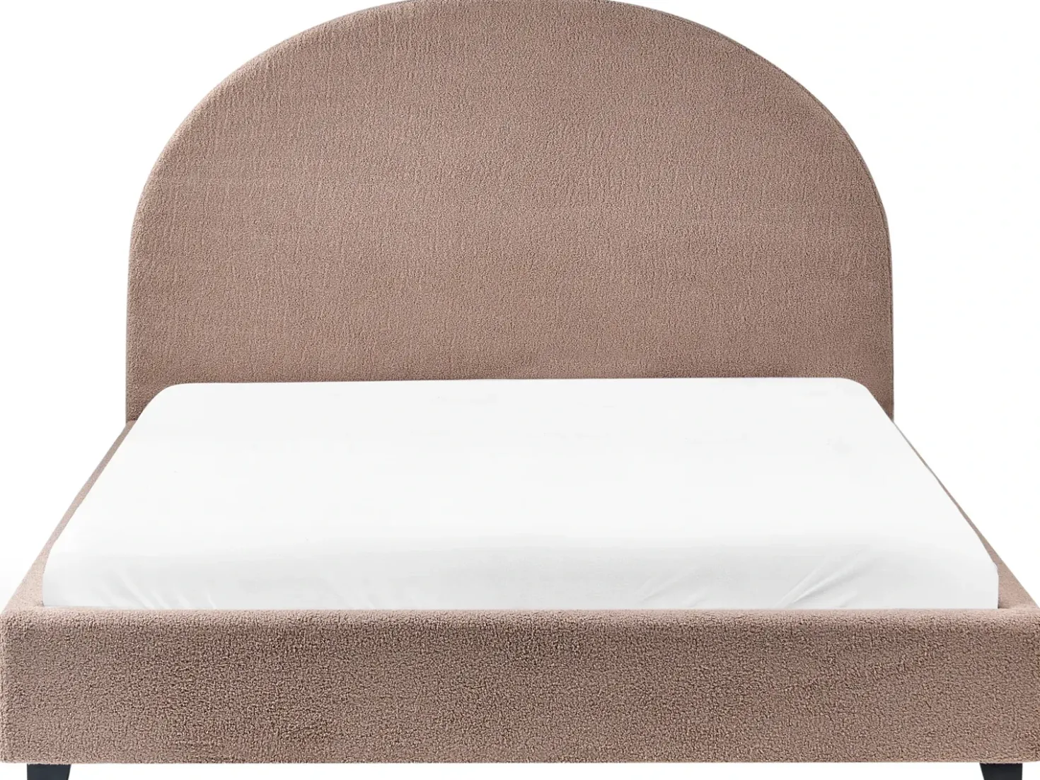 Letto ad acqua Bouclé VAUCLUSE 140 x 200 cm Tortora