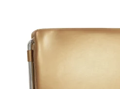 Letto ad acqua con LED Pelle naturale PARIS 140 x 200 cm Oro