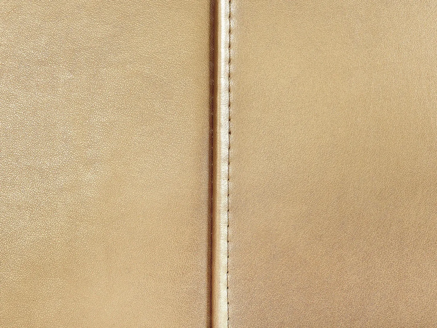 Letto ad acqua con LED Pelle naturale PARIS 140 x 200 cm Oro